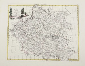 La Polonia divisa Ne'suoi Palatinati. Tratta dall'Atlante Polacco