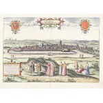 Dantzigt - panorama of Gdansk from the work "Civitates orbis terrarum"