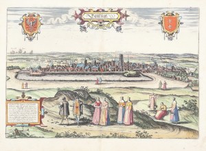Dantzigt - panorama of Gdansk from the work 