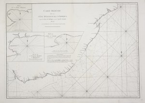 Carte reeduite de la cote meridionale d'Afrique, depuis la baye de Saldagne, jusqu'au cap des courans dresse? sur les me?moires et les observations les plus exactes