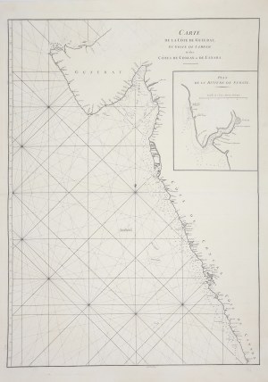 Carte de la Côte de Guzerat, du Golfe de Cambaye et des Côtes de Concan et de Canara
