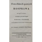 Janicki Stanisław, O machinach parnych rosprawa [1825]