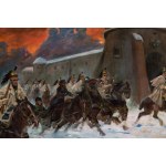 Jerzy Kossak (1886 Kraków - 1955 Kraków), Napoleon at Moscow, 1922