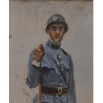 Wojciech Kossak (1856 Paris - 1942 Krakow), Soldier of the Haller Army, 1920
