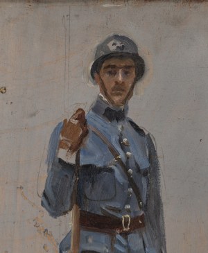 Wojciech Kossak (1856 Paryż - 1942 Kraków), Żołnierz Armii Hallera, 1920