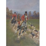 Jerzy Kossak (1886 Kraków - 1955 Kraków), Hunting par force