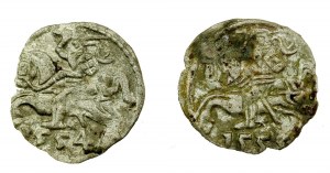 Sigismund II Augustus, set of 2 x Denar 1554 and 1555, Vilnius (213)