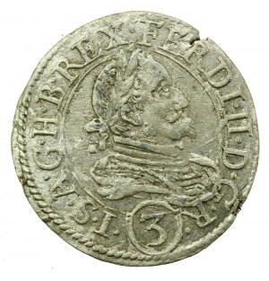 Austria, Ferdinand II, 3 krajcars 1637, Graz (217)