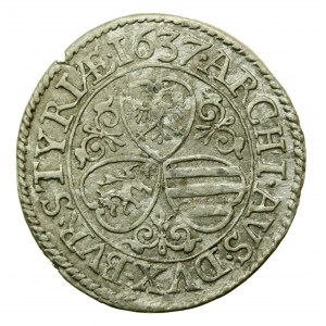 Austria, Ferdynand II, 3 krajcary 1637, Graz (217)