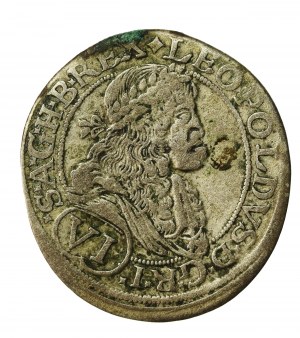 Austria, Leopold I, 6 krajcars 1676, Bratislava (305)