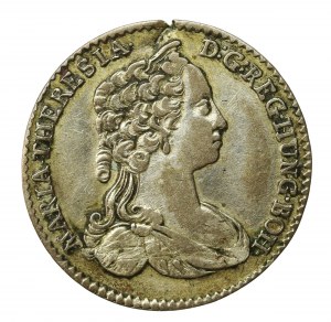 Austria, Maria Theresa, 6 krajcars, 1743 Hall (306)