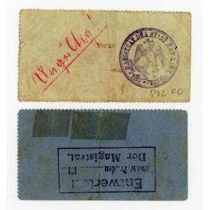 Gniew/Mewe; Stadt; (1914); 1 i 3 marek Zestaw - 2 szt. (313)