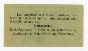 Grodzisk Wlkp./Grätz; 8.8.1914; 2 marks - Error in date (315)
