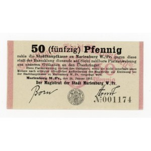 Malbork/Marienburg; Stadt; 24.1.1917; 50 fenig (321)