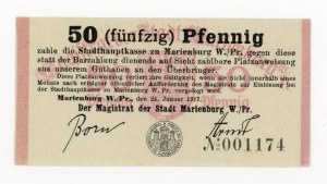 Malbork/Marienburg; Stadt; 24.1.1917; 50 fenigów (321)