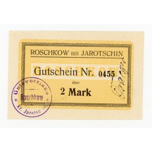 Roszków/Roschkow; Gutsvorstand; b.d. (1914); 2 marki (322)