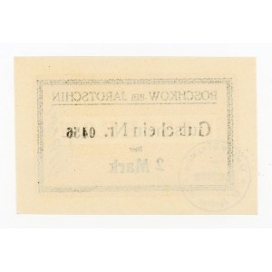 Roszków/Roschkow; Gutsvorstand; b.d. (1914); 2 marki (322)