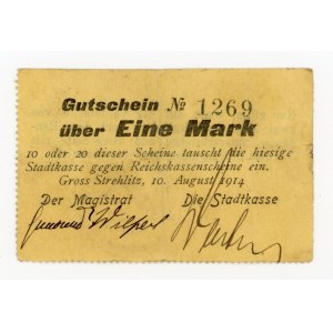 Strzelce Opolskie/Groß Strehlitz; Stadt; 10.8.1914; 1 Mark (325)