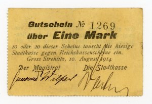 Strzelce Opolskie/Gross Strehlitz; Stadt; 10.8.1914; 1 mark (325)