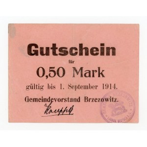 Brzozowice/Brzezowitz; Gmina; ważny do 1.9.1914; 0,50 marki - rzadszy (328)