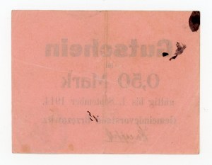 Brzozowice/Brzezowitz; Gmina; ważny do 1.9.1914; 0,50 marki - rzadszy (328)