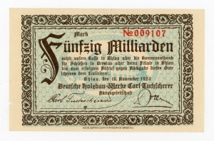 Olawa/Ohlau; Deutsche Holzbau-Werke; 15.11.1923; 50 billion marks (334)