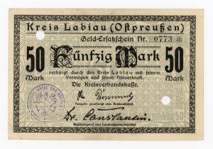 Pollesk/Labiau; Kreis; n.d. (1918); 50 marks Deleted (335)