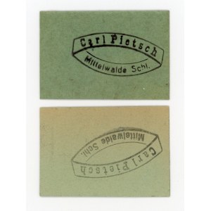 Międzylesie/Mittelwalde, Carl Pietsch, 2 x 10 fenigów b.d. (337)