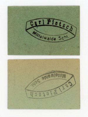 Międzylesie/Mittelwalde, Carl Pietsch, 2 x 10 fenig n.d. (337)