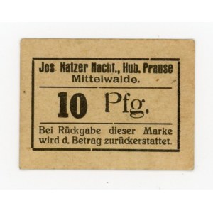 Międzylesie/Mittelwalde, J. Katzer Nachf., 10 fenigów b.d. (338)