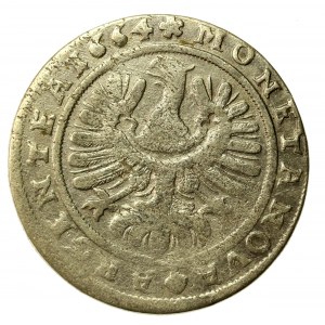 Śląsk, Księstwo Brzesko-Legnicko-Wołowskie, Chrystian Wołowski, 15 krajcarów 1664, Brzeg (506)