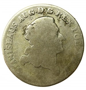 Stanislaw August Poniatowski, Two-zloty 1777 EB, Warsaw - rare (511)