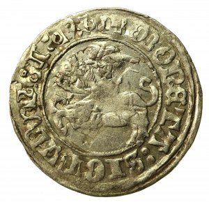 Zygmunt I Stary, Półgrosz 1510(?), Wilno. Ciekawy destrukt(513)