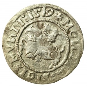 Zygmunt I Stary, Półgrosz 1519, Wilno. Awers 5 kropek (527)