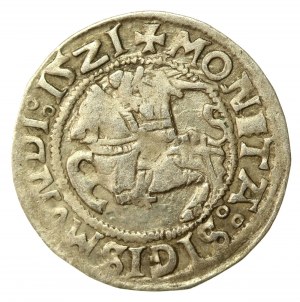 Sigismund I the Old, Half-penny 1521, Vilnius. Rev-four dots (534)