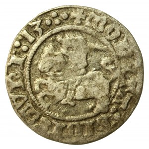 Zygmunt I Stary, Półgrosz 1513, Wilno. Awers, rewers-4 kropki. Rzadki (535)