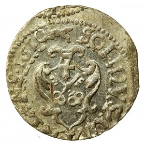 Zygmunt III Waza, Szeląg 1610, Ryga - 1610, błąd - b. rzadki (543)