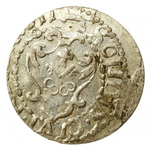 Zygmunt III Waza, Szeląg 1611, Ryga. odmiana ze skróconą datą (553)