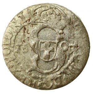 Zygmunt III Waza, Szeląg 1609, Ryga - data na awersie (554)