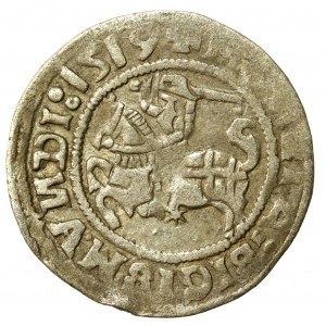 Zygmunt I Stary, Półgrosz 1519, Wilno - gotyk/renesans. Rzadkie (558)