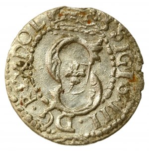 Zygmunt III Waza, Szeląg 1611, Ryga - pełna data (560)