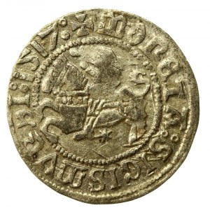 Sigismund I the Old, Half-penny 1517, Vilnius. A rare variation of the Pogon (570)