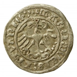 Sigismund I the Old, Half-penny 1515, Vilnius. Rev 4 steps. Rare (571)