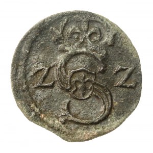 Zygmunt III Waza, Denar 1622, Łobżenica - rzadki (580)