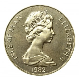 Wyspa Man, 1 Crown 1982, Tadworth. Piłka nożna (594)