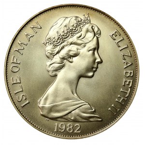 Wyspa Man, 1 Crown 1982, Tadworth. Piłka nożna (595)