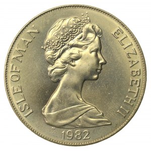 Wyspa Man, 1 Crown 1982, Tadworth. Piłka nożna (599)