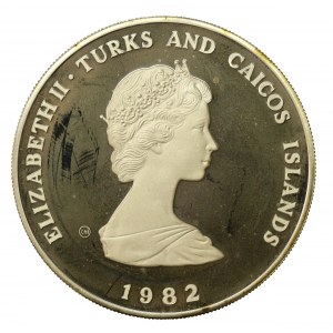 Wyspy Turks i Caicos, Elżbieta II, 10 koron z 1982 r. (601)