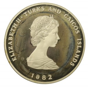 Turks and Caicos Islands, Elizabeth II, 10 crowns from 1982 (605)