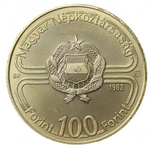 Węgry, 100 forintów, 1982. Piłka nożna (606)